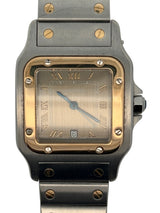 Cartier Santos Galbée Stainless Steel & 18K Yellow Gold Quartz Watch 29mm Stainless Steel, 18k Yellow Gold Ivory Dial 2961