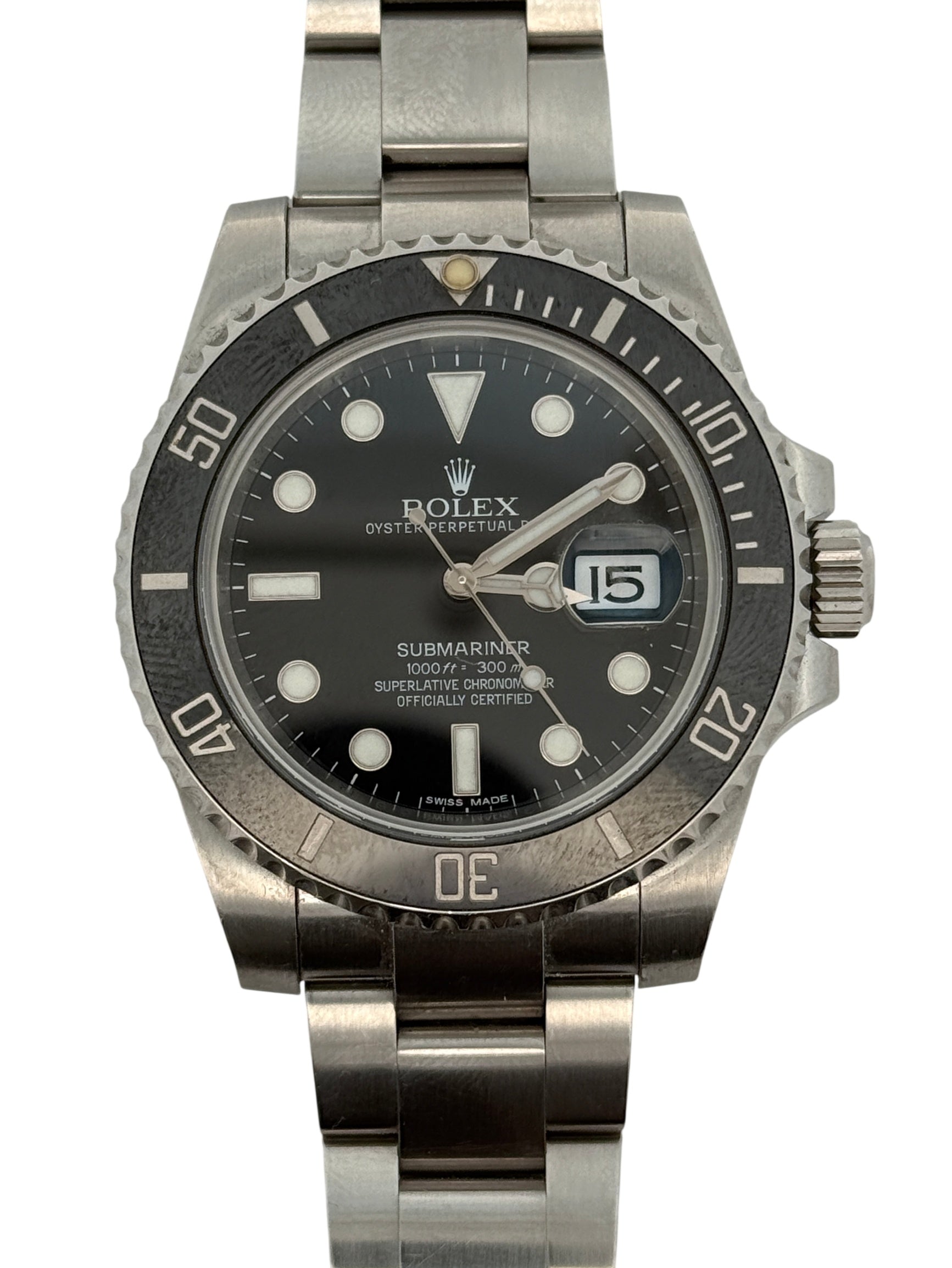 Rolex Submariner Oyster Perpetual Date Watch Stainless Steel Black Dial 126610ln