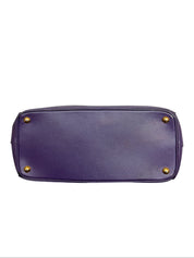 Prada Saffiano Lux Galleria Tote Bag Viola Purple Leather Gold Hardware