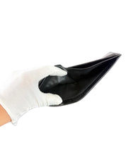 Saint Laurent Tiny Cassandre Black Leather Bifold Wallet