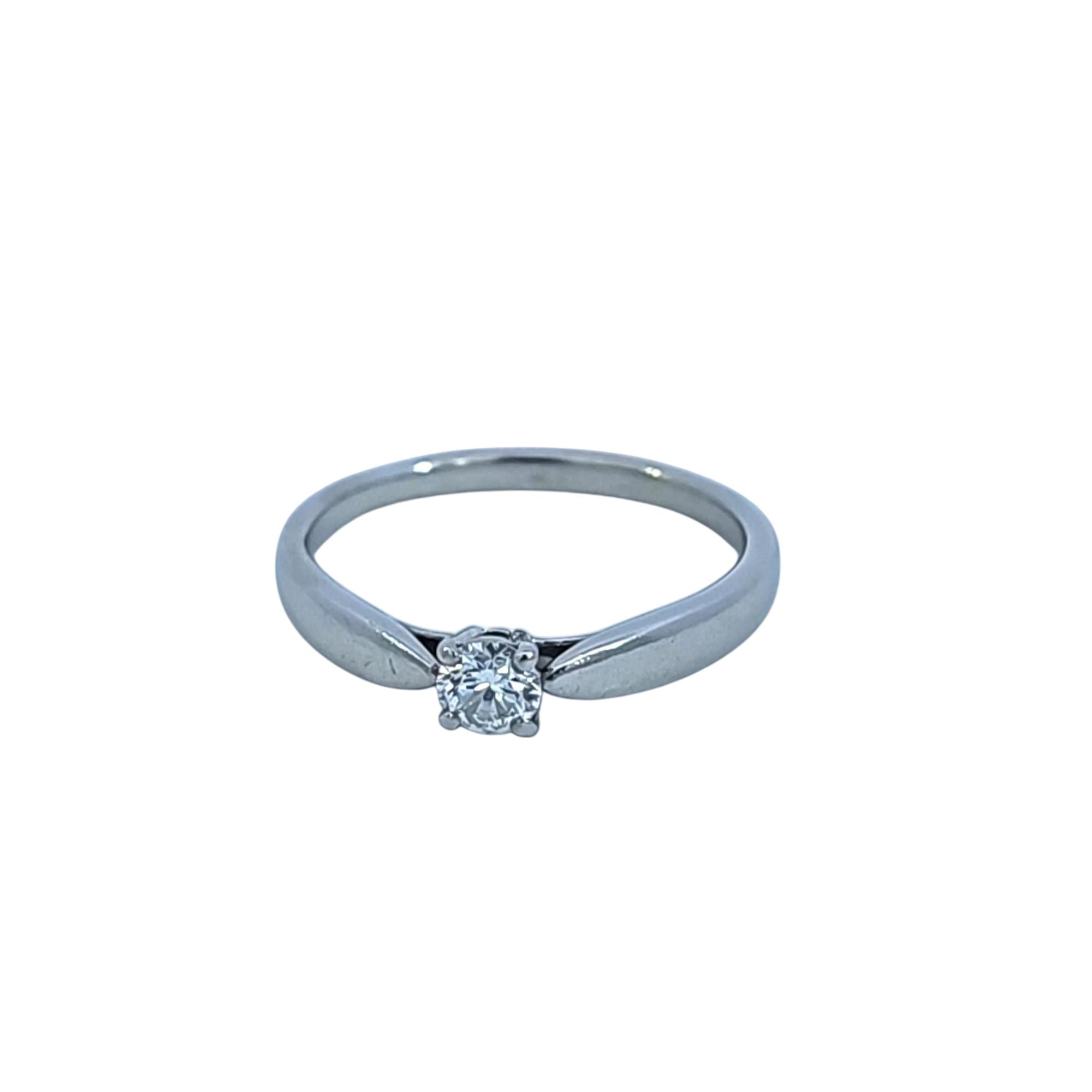 Tiffany & Co. Harmony Platinum .17 Carat Diamond Ring