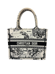 Christian Dior Book Tote Small Hercules Embroidered Canvas Bag
