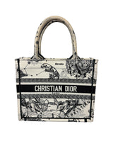 Christian Dior Book Tote Small Hercules Embroidered Canvas Bag
