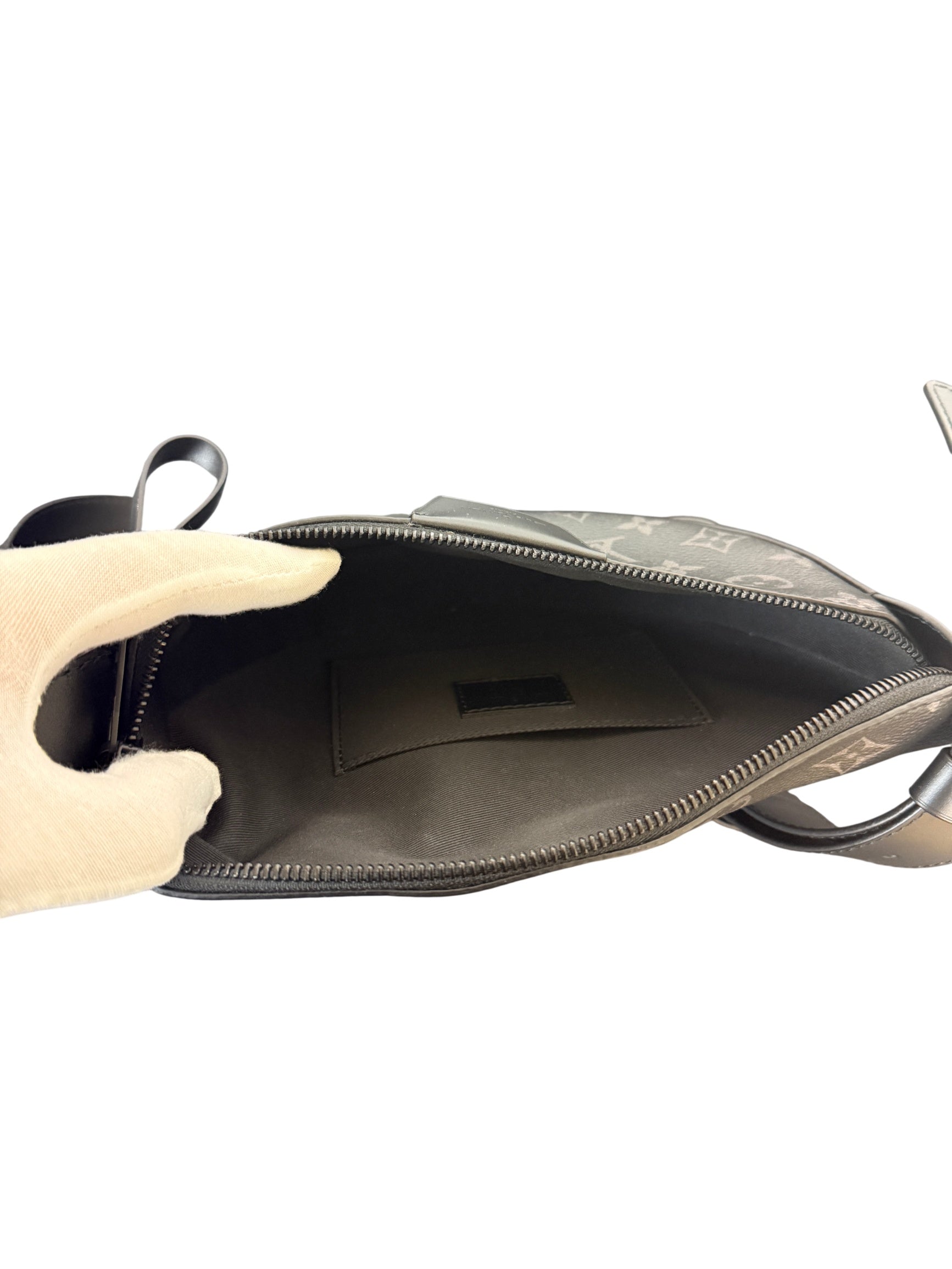 Louis Vuitton Monogram Eclipse Black Saddle Bag
