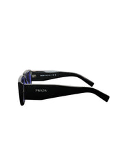 Prada Symbole PR 06YS Black/Violet Sunglasses
