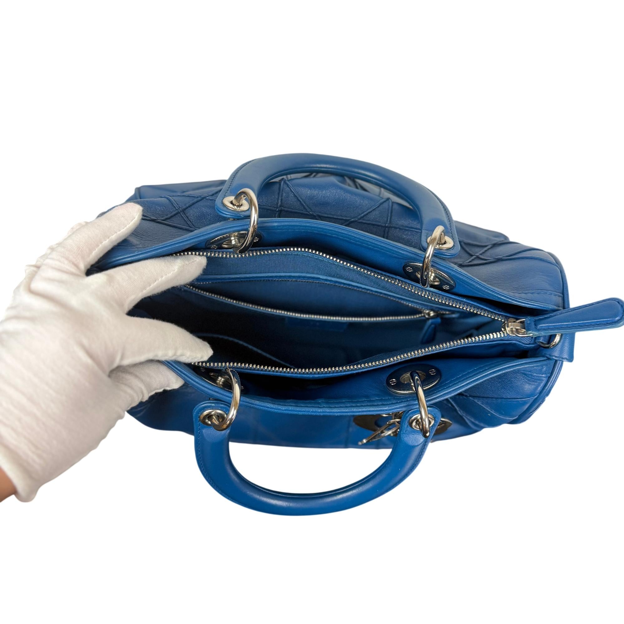 Christian Dior Granville Cannage Polochon Satchel