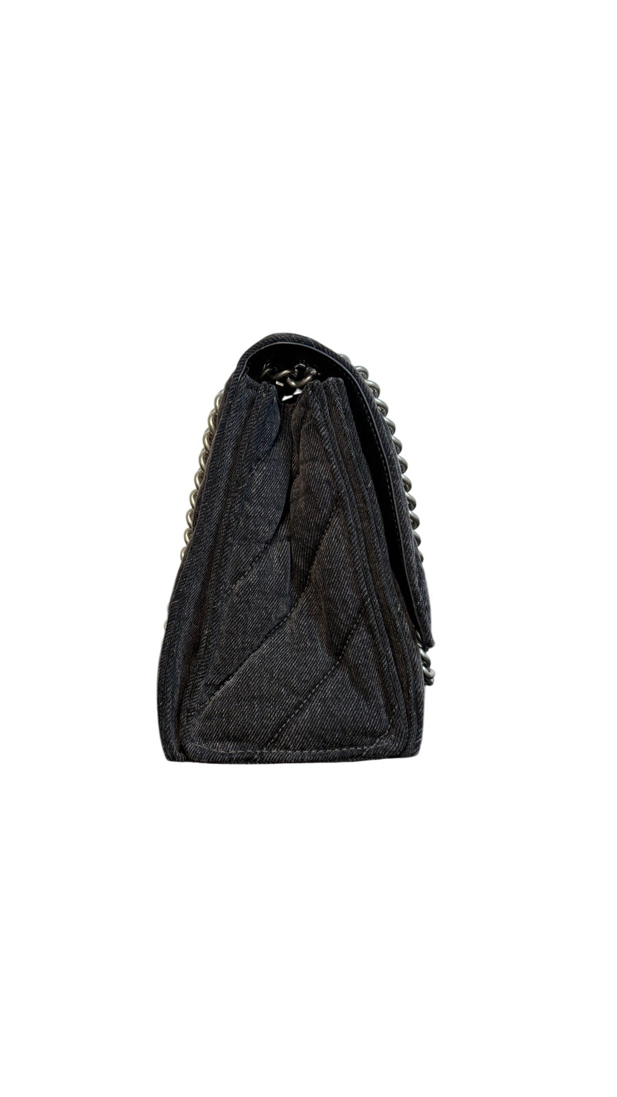 Balenciaga Quilted Denim Handbag