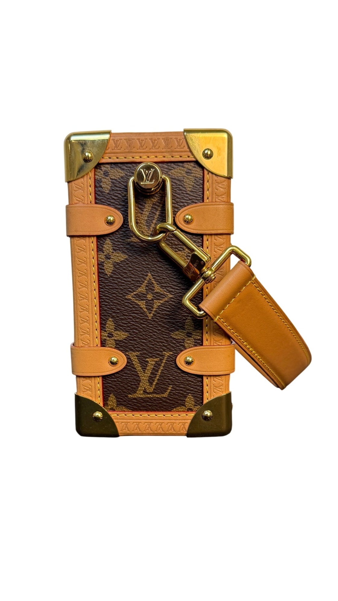 Louis Vuitton Side Trunk MM Monogram Canvas Shoulder Bag