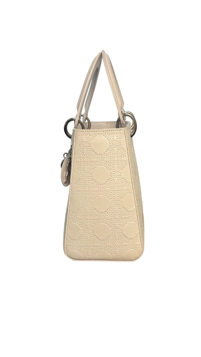 Dior Lady Dior Medium Leather Handbag