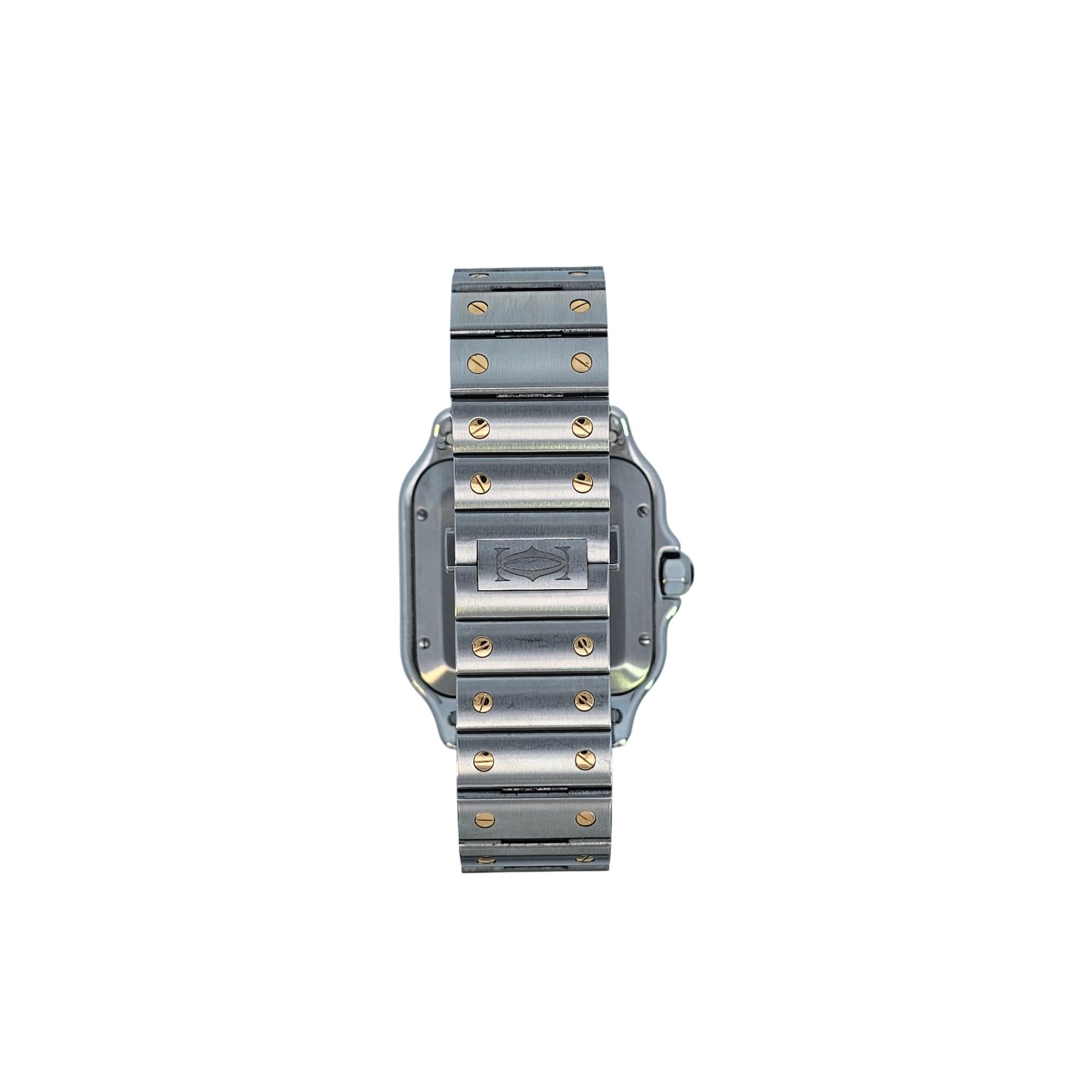 Cartier Santos de Cartier 40mm SS/18KYG 2023 White Dial W2SA0009