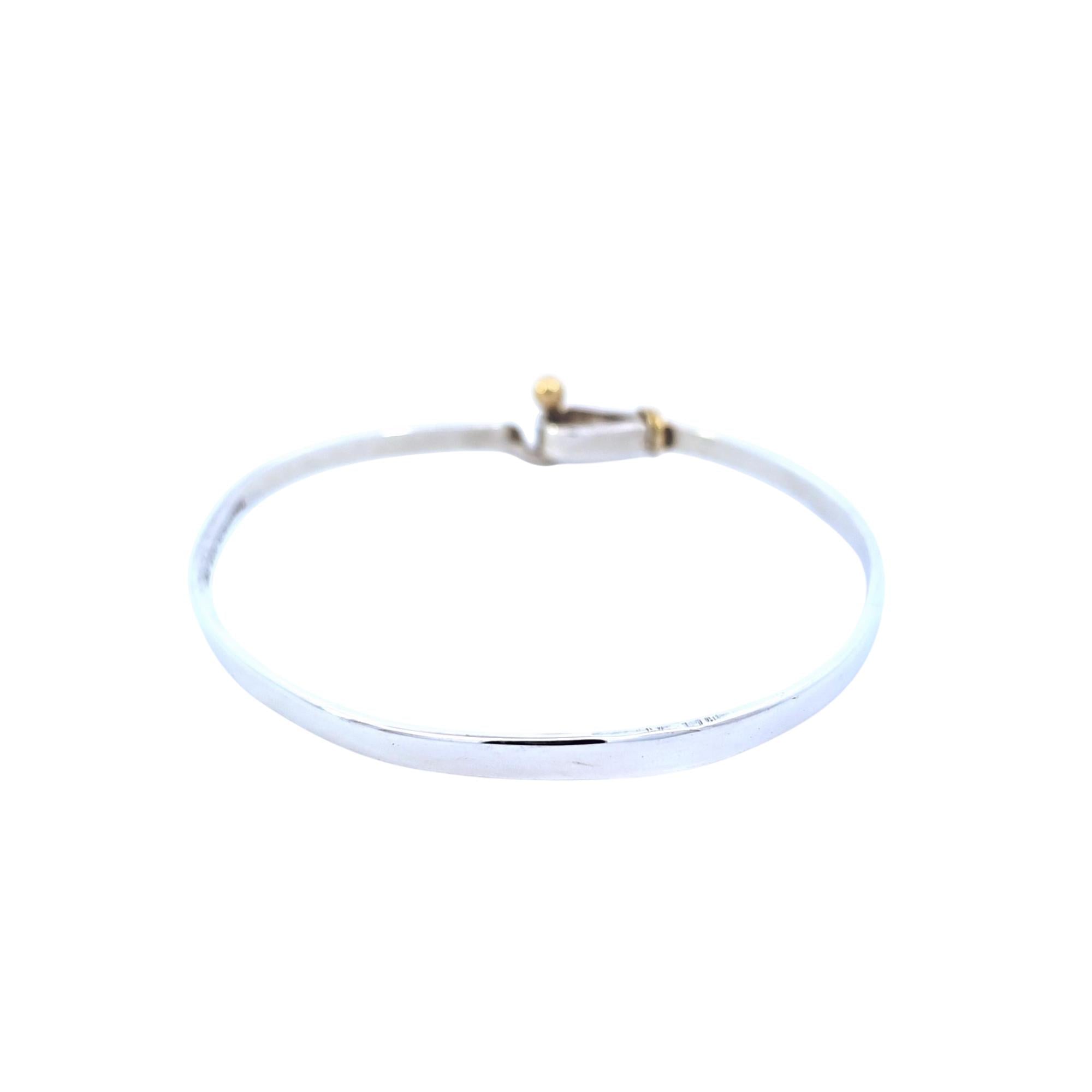 Tiffany & Co. Sterling Silver Bracelet with 18k Gold Accents