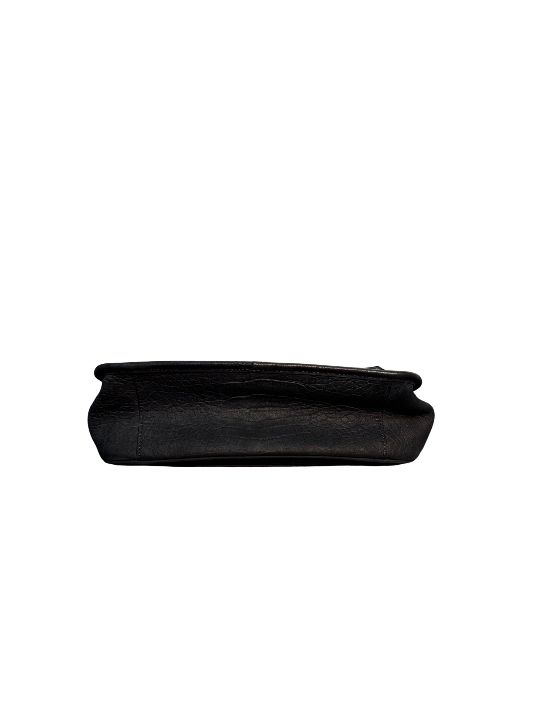 Saint Laurent Niki Crocodile Embossed Shoulder Bag