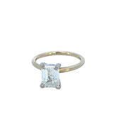 Lab Grown Diamond Emerald Cut 2ctw 14K Yellow Gold Ring