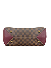 Louis Vuitton Damier Ebene Brittany Bordeaux Handbag