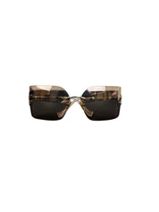 Miu Miu SMU54Y Pink and Rose Gold Metal Aube Sunglasses