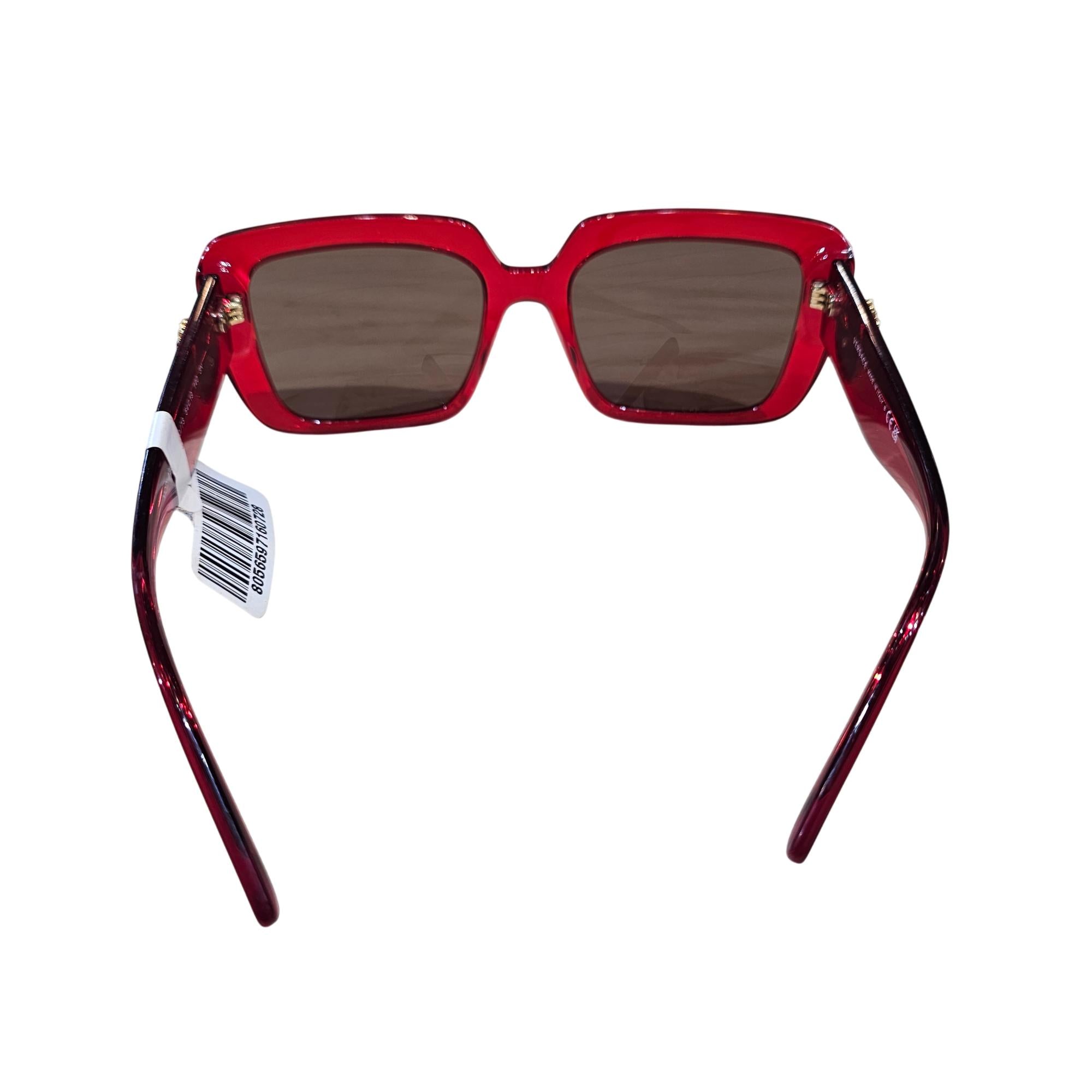 Versace Medusa Insignia VE4384B Red Square Sunglasses
