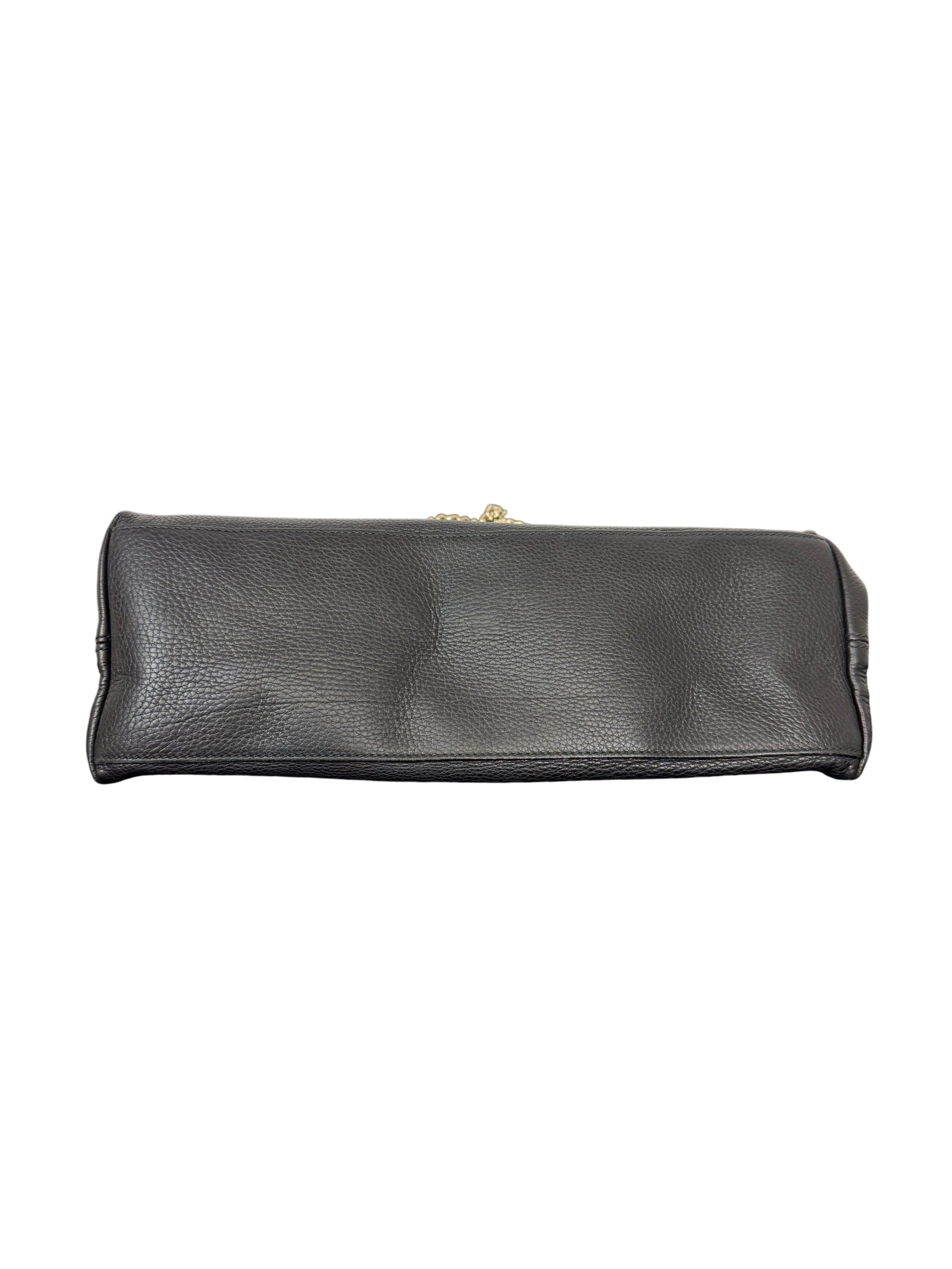 Gucci Soho Black Pebbled Calfskin Medium Chain Shoulder Bag