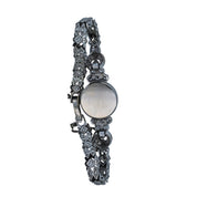 Hamilton Vintage 14k White Gold Diamond Ladies Manual Watch