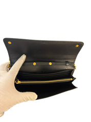 Prada Saffiano Leather Wallet on Chain Crossbody Bag