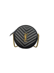 Yves Saint Laurent Vinyle Round Crossbody