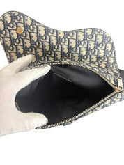 Christian Dior x Alex Foxton Oblique Floral Print Men's Saddle Crossbody Bag