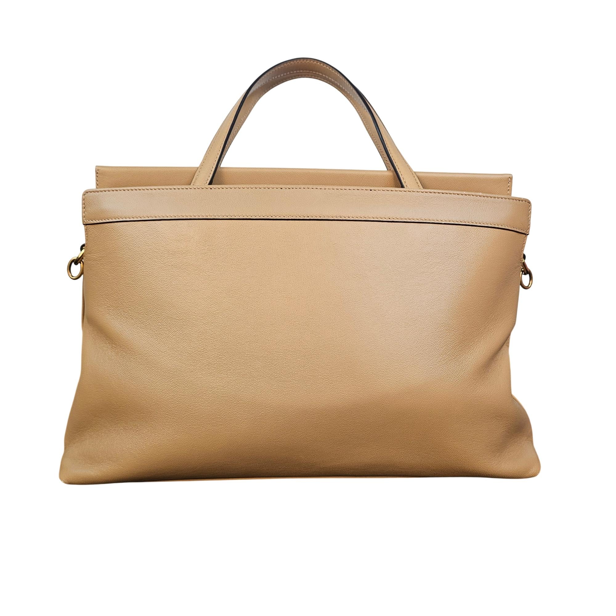 Gucci Linea Matisse Medium Tan Leather Handbag