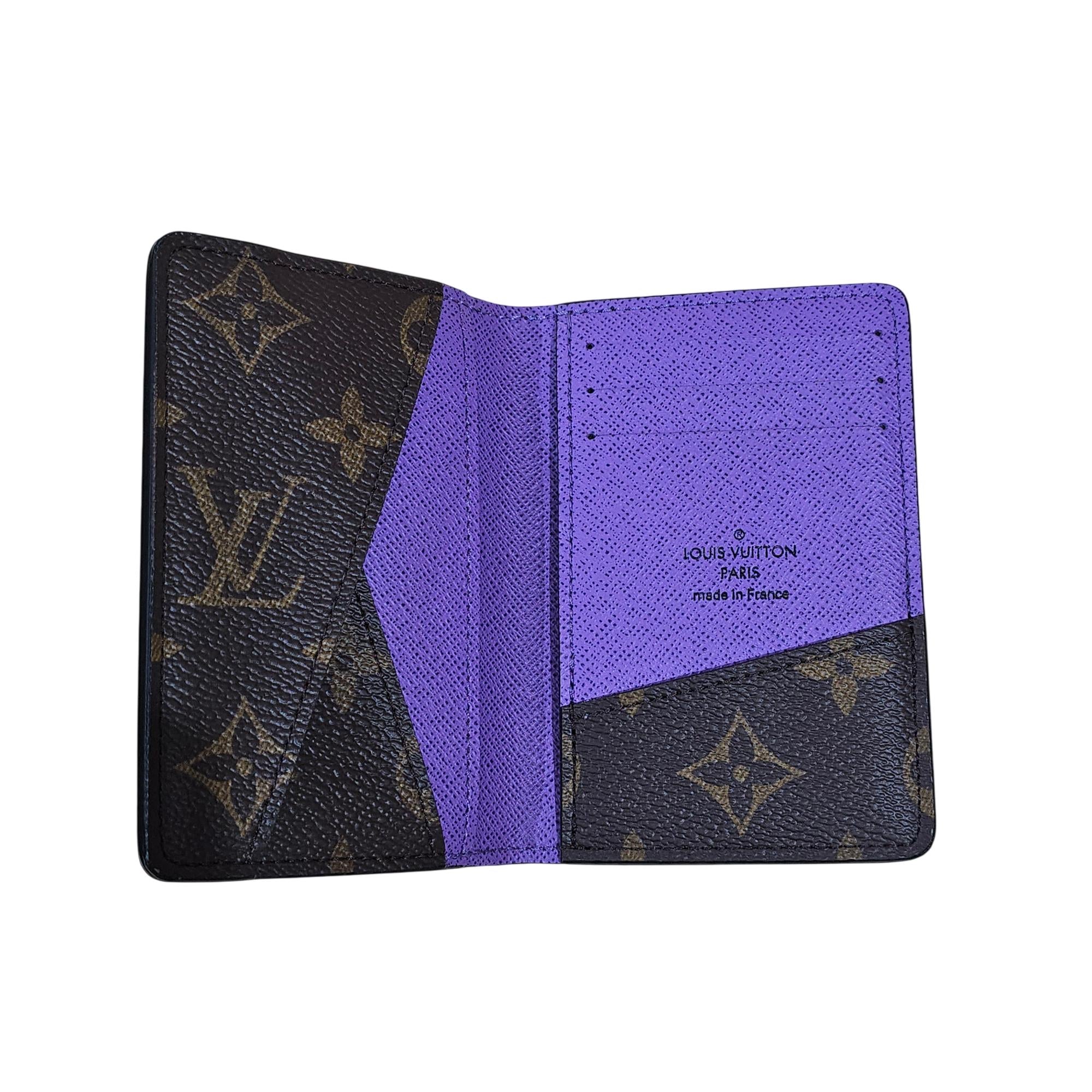 Louis Vuitton x Virgil Abloh Pocket Organizer Monogram & Purple Leather