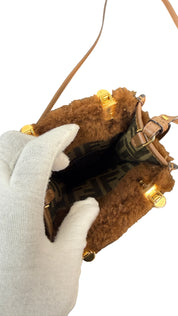 Fendi Mini Sunshine Shearling Tote Bag