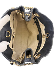 Gucci Soho Black Pebbled Calfskin Medium Chain Shoulder Bag