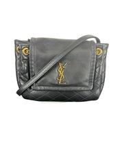 Yves Saint Laurent Lambskin Quilted Monogram Mini Nolita Bag