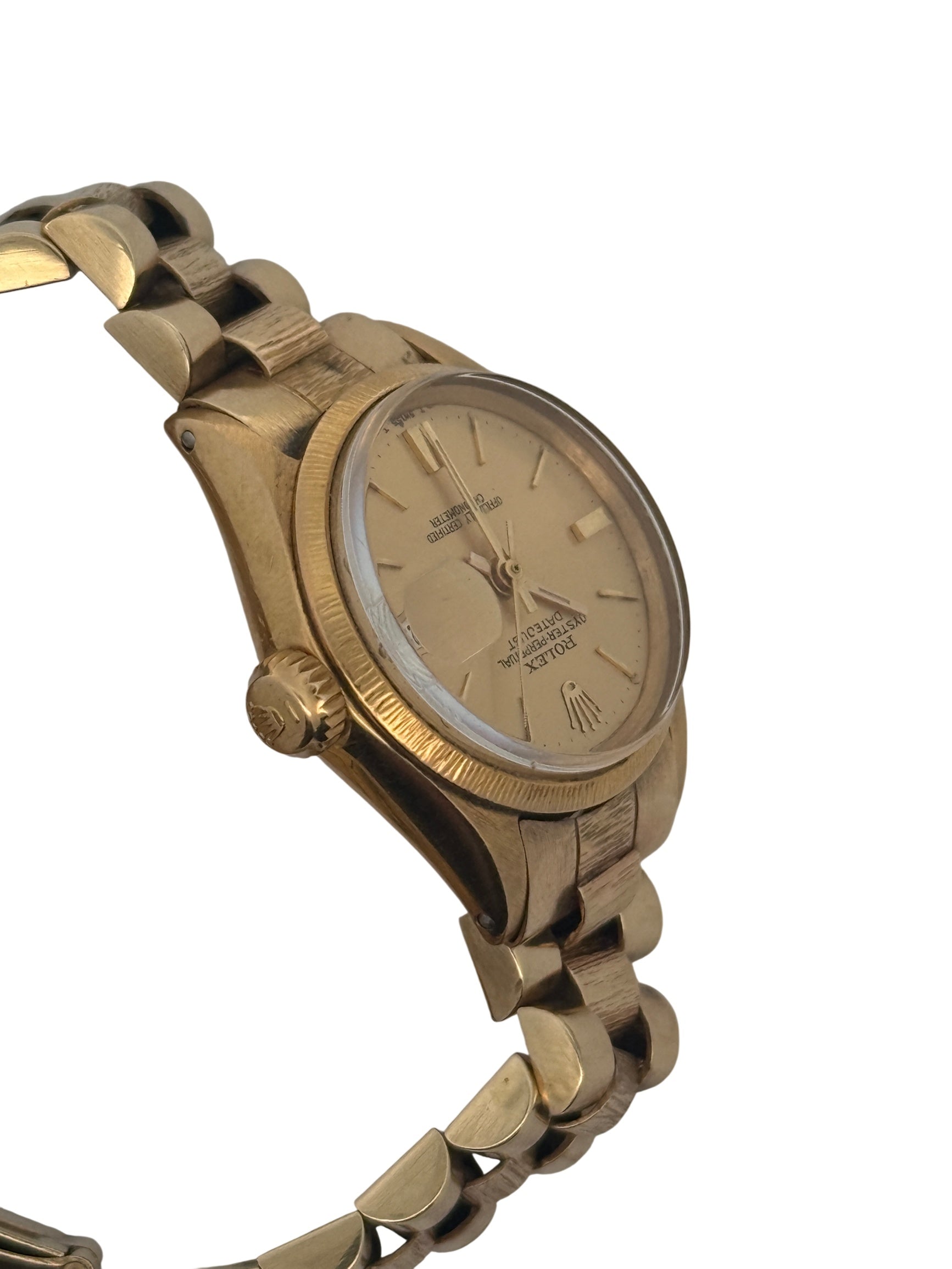 Rolex Oyster Perpetual Datejust Ladies Watch Gold Dial 26MM 1967