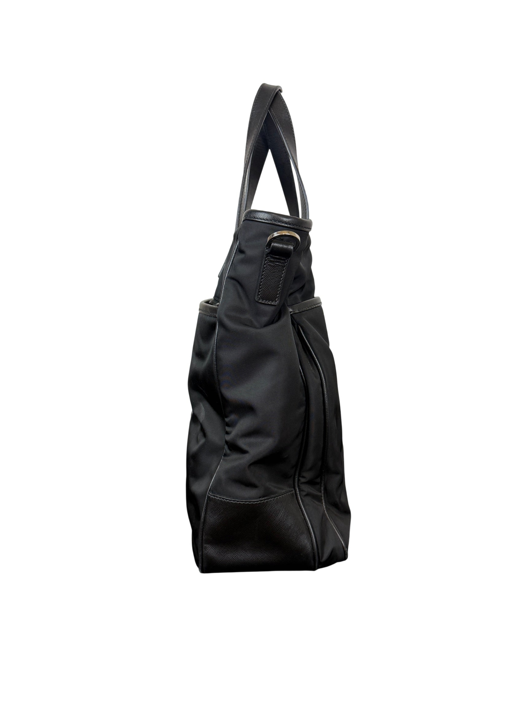 Prada Black Re-Nylon Tessuto Tote Bag