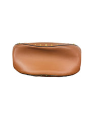 Balmain Domaine Full Moon Studded Brown Leather Bag