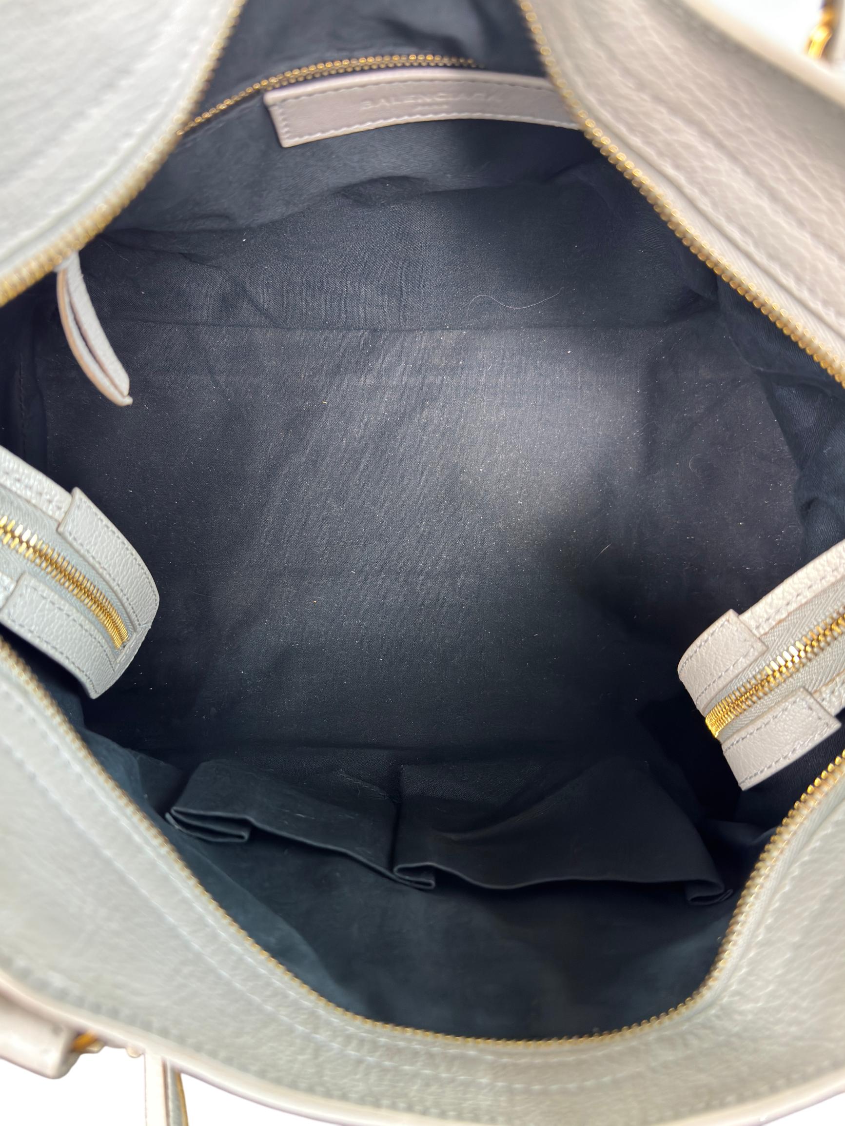 Balenciaga Edge Town Chevre Metallic