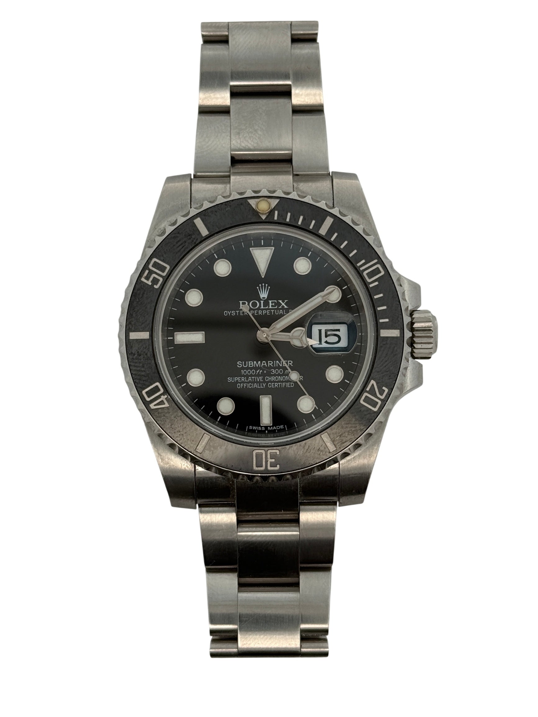 Rolex Submariner Oyster Perpetual Date Watch Stainless Steel Black Dial 126610ln