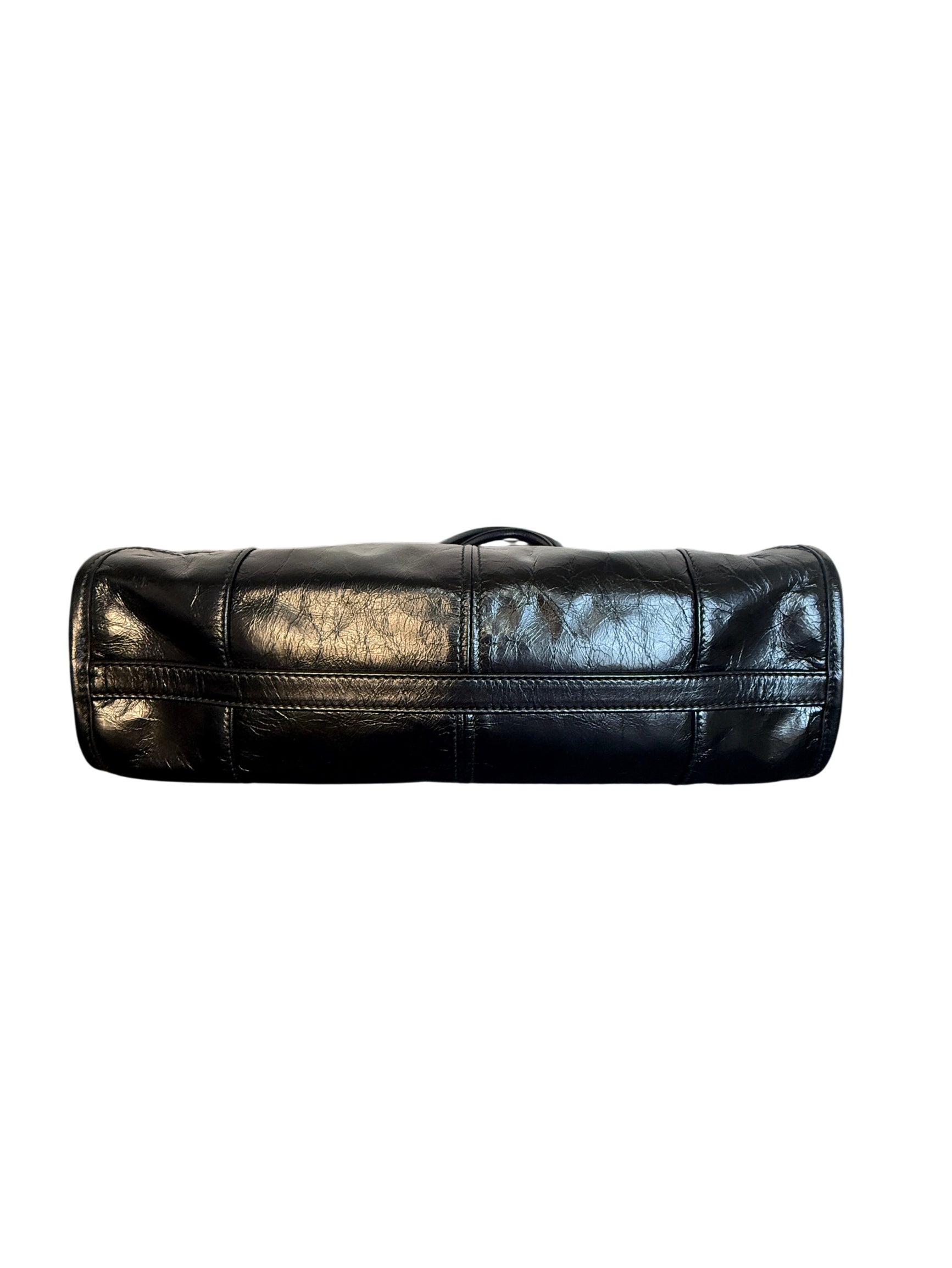 Prada Bonnie Medium Black Leather Handbag