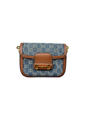 Gucci Horsebit 1955 Mini Denim Crossbody