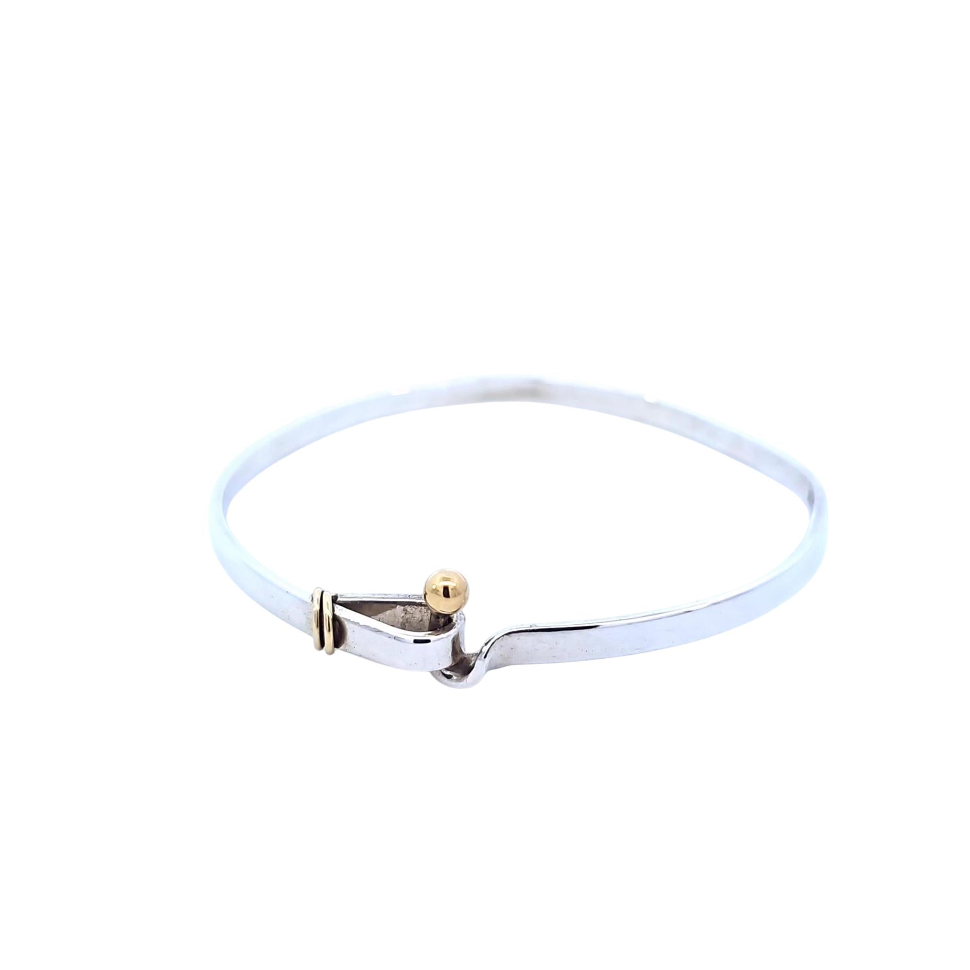 Tiffany & Co. Sterling Silver Bracelet with 18k Gold Accents