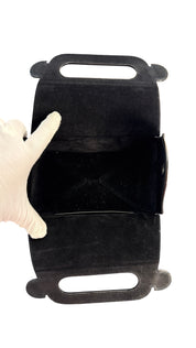 Saint Laurent Take-Away Box Bag in Black Leather