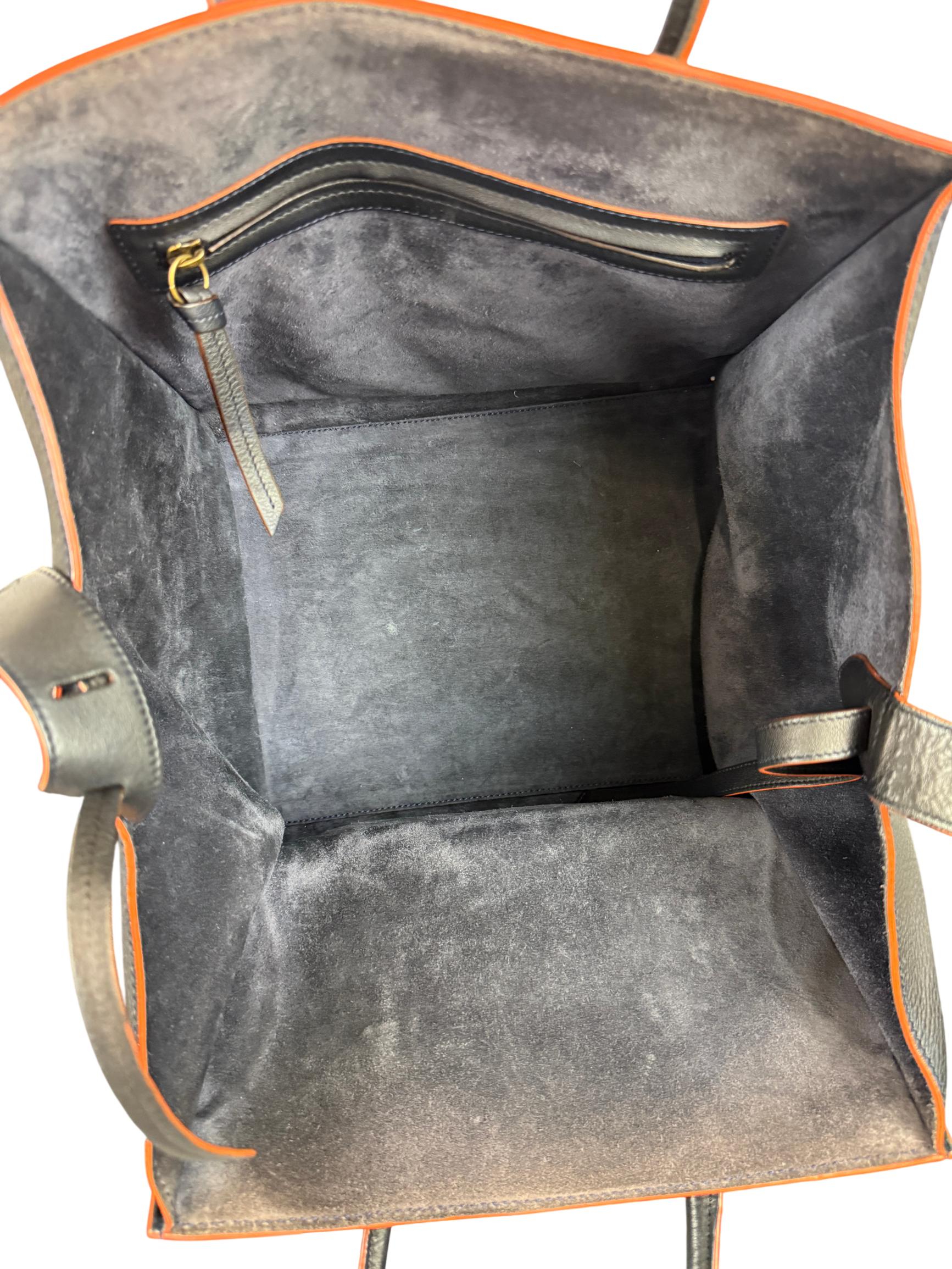 Celine Luggage Phantom Medium Leather Tote Bag