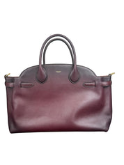 Coach Empire Carryall Bag 40 Merlot Natural Grain Leather Handbag