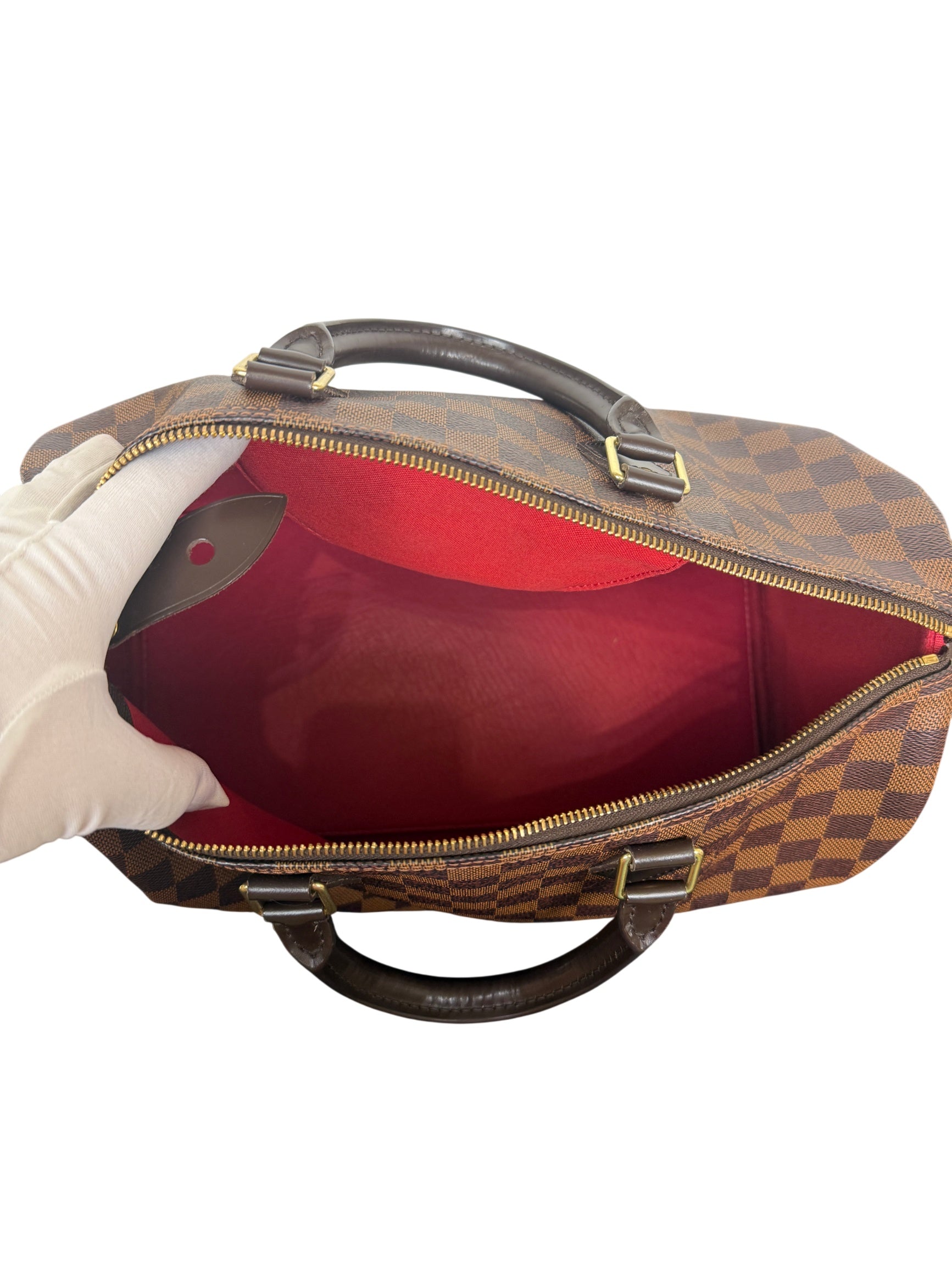 Louis Vuitton Speedy 35 Damier Ebene Handbag