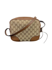 Gucci Bree GG Canvas Leather Crossbody Bag Beige/Brown