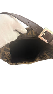 Fendi Vintage Zucca Canvas Shoulder Bag
