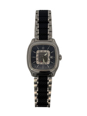 David Yurman Thoroughbred Dual Time GMT Watch Stainless Steel Black Dial T306-dst