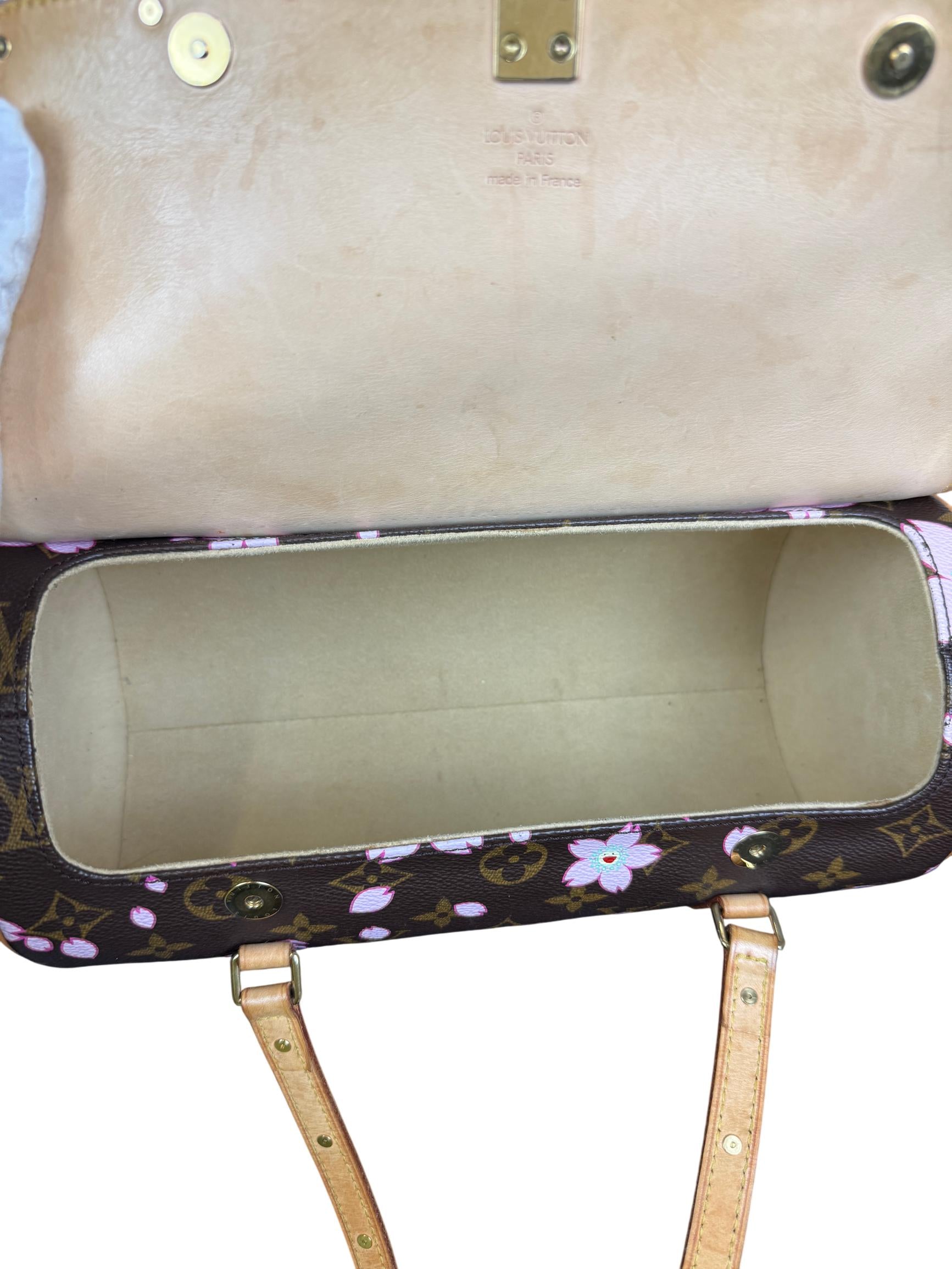 Louis Vuitton x Takashi Murakami Monogram Cherry Blossom Papillon Handbag 2003