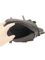Prada Black Re-Nylon and Saffiano Leather Shoulder Messenger Bag