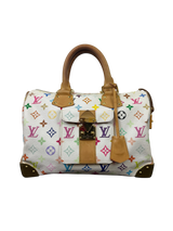 Louis Vuitton x Takashi Murakami Monogram Multicolor Speedy 30 Handbag