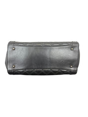 Chanel Boy Tote Bag Black Quilted Calfskin with Chain Straps