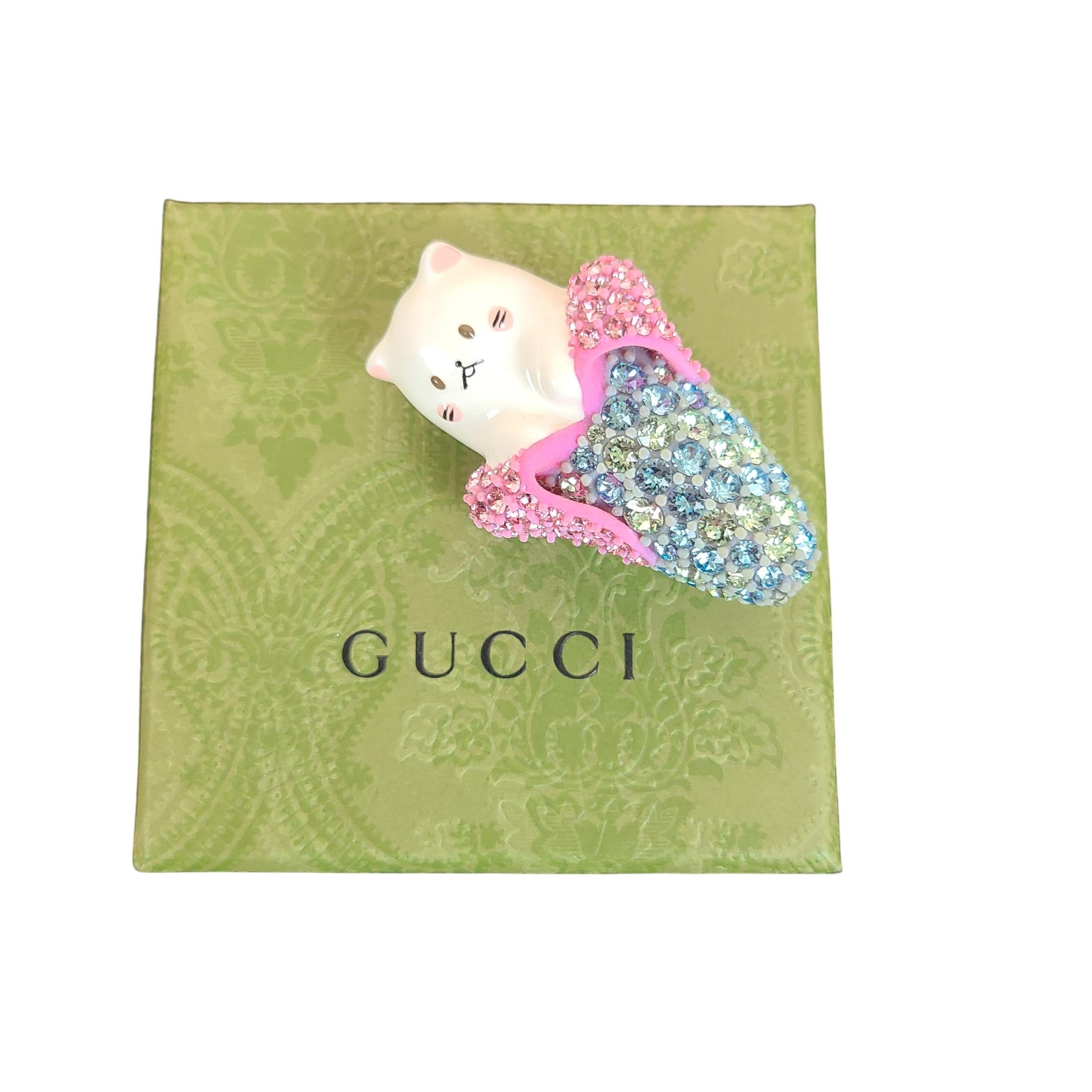 Gucci Bananya Crystal Hairclip
